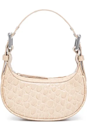 By Far Mini Soho crocodile-embossed shoulder bag