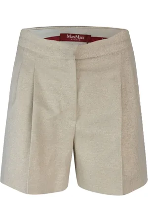Max Mara Favilla pleated tailored shorts