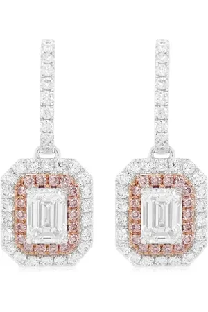 HYT Jewelry 18kt white gold diamond drop earrings