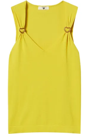 Twin-Set Heart-buckle detailing tank top