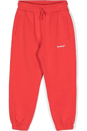OFF-WHITE Logo-print drawstring track pants
