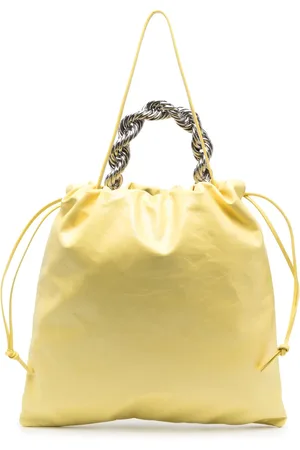 Jil Sander Metallic top-handle leather tote bag