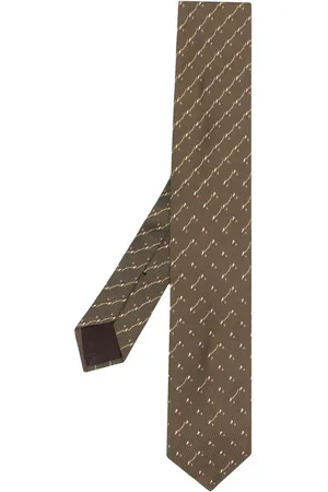 Giorgio Armani 1990s patterned jacquard silk tie