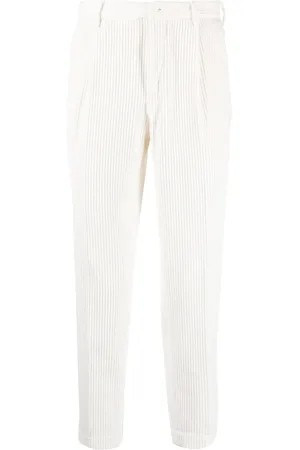 Incotex Pleated corduroy trousers