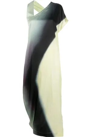Issey Miyake Asymmetric-design long dress