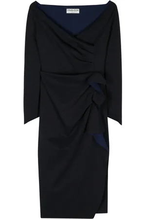 CHIARA BONI Silveria gathered lurex dress