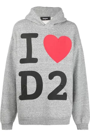 Dsquared2 Graphic-print cotton hoodie