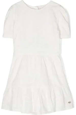 Michael Kors Ruffled-trim broderie dress