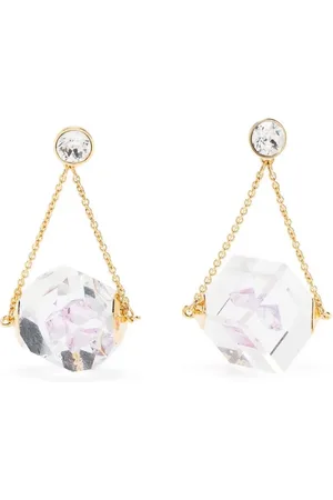 Swarovski Curiosa asymmetric drop earrings