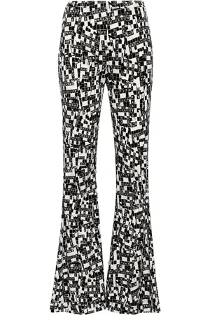 Diane von Furstenberg Brooklyn high-waisted flared trousers