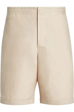 Ermenegildo Zegna Elasticated-waist linen shorts