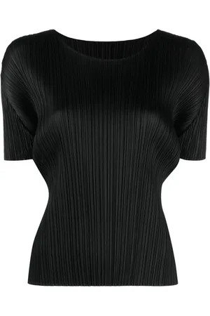 PLEATS PLEASE ISSEY MIYAKE Round-neck pliss?? T-shirt