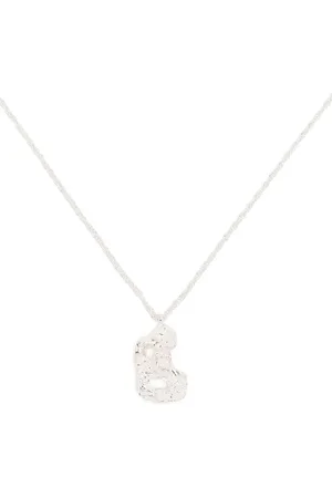Lee B alphabet pendant necklace