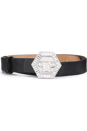 Philipp Plein Hexagon logo belt