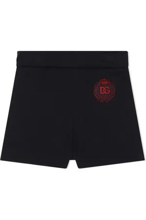 Dolce & Gabbana Logo-patch cotton shorts