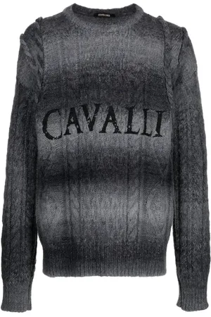 Roberto Cavalli Logo-print knit jumper