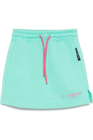 John Richmond Rubberised-logo skirt