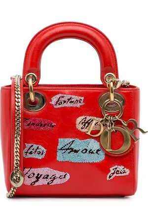 Dior 2016 mini Lady Dior two-way handbag