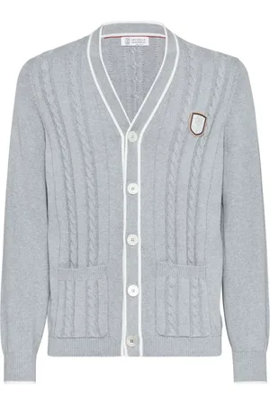 Brunello Cucinelli Cable-knit cotton cardigan