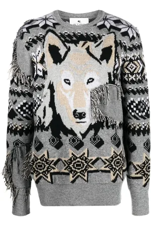 Etro Embroidered crew-neck jumper