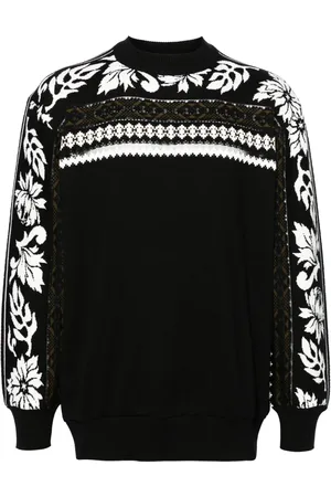 SACAI Fair-isle intarsia-knit jumper