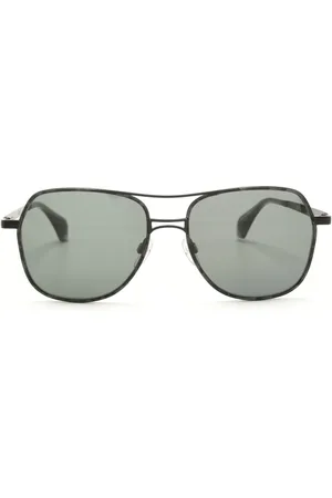 Vivienne Westwood Engraved-logo pilot-frame sunglasses