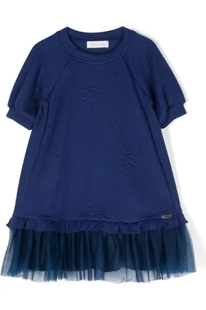 MONNALISA Short-sleeve tulle dress