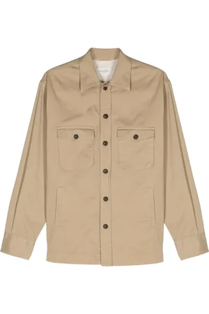 Tintoria Mattei Spread-collar cotton shirt jacket