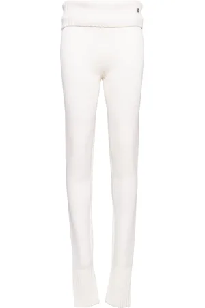CHANEL 2000 CC wool leggings
