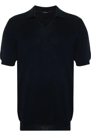 Kiton Fine-knit cotton polo shirt