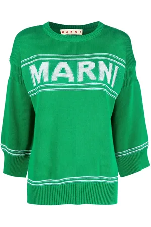 Marni Logo intarsia-knit jumper