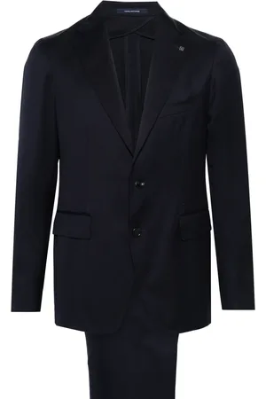 TAGLIATORE Single-breasted striped wool suit