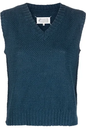 Maison Margiela Basket-weave sleeveless sweatshirt