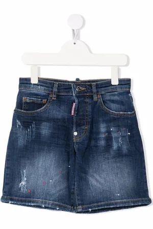 Dsquared2 Distressed-finish denim shorts