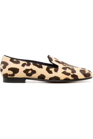 Ralph Lauren Alonzo leopard-print loafers