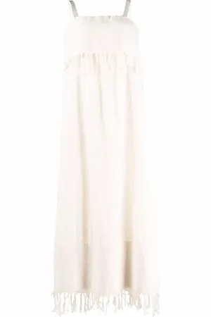 Fabiana Filippi Tassel fringed sleeveless dress