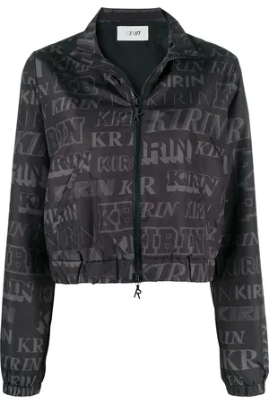 Kirin Logo print open-back jacket