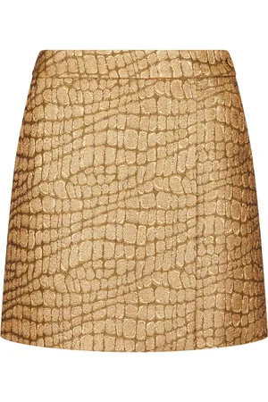 Tom Ford Crocodile-jacquard mini skirt