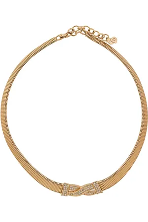 Dior 1980s pre-owned crystal-embellished necklace