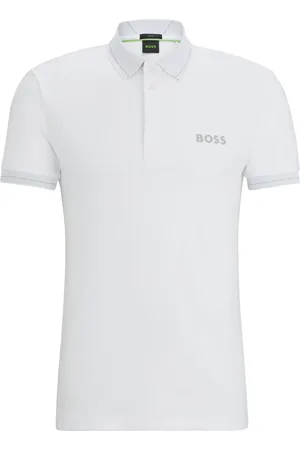 HUGO BOSS Logo-embroidered cotton polo shirt
