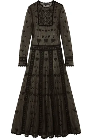 Alanui Embroidered sheer dress