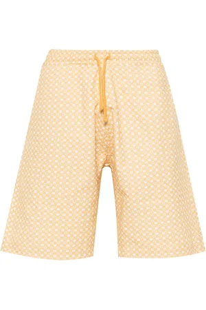 Universal Works Lumber pattern-jacquard shorts
