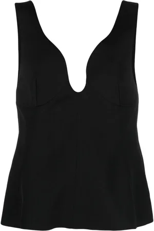 Jil Sander Scoop-neck textured top