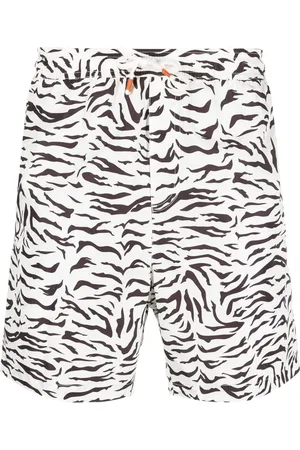 Reina Olga Tiger-print swim shorts