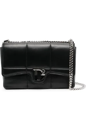 Dsquared2 Logo-plaque quilted shoulder bag