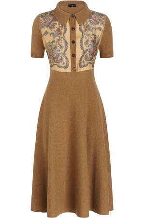 Etro Paisley-print knitted dress