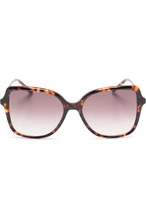 Carolina Herrera Hero crystal-embellished oversize-frame sunglasses
