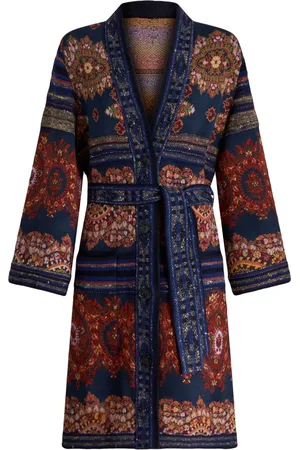 Etro Paisley-print belted trench coat