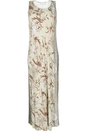 PIERRE-LOUIS MASCIA Botanical-print midi dress