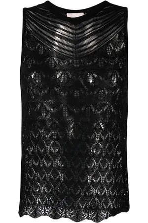 Liu Jo Open-knit sleeveless tank top
